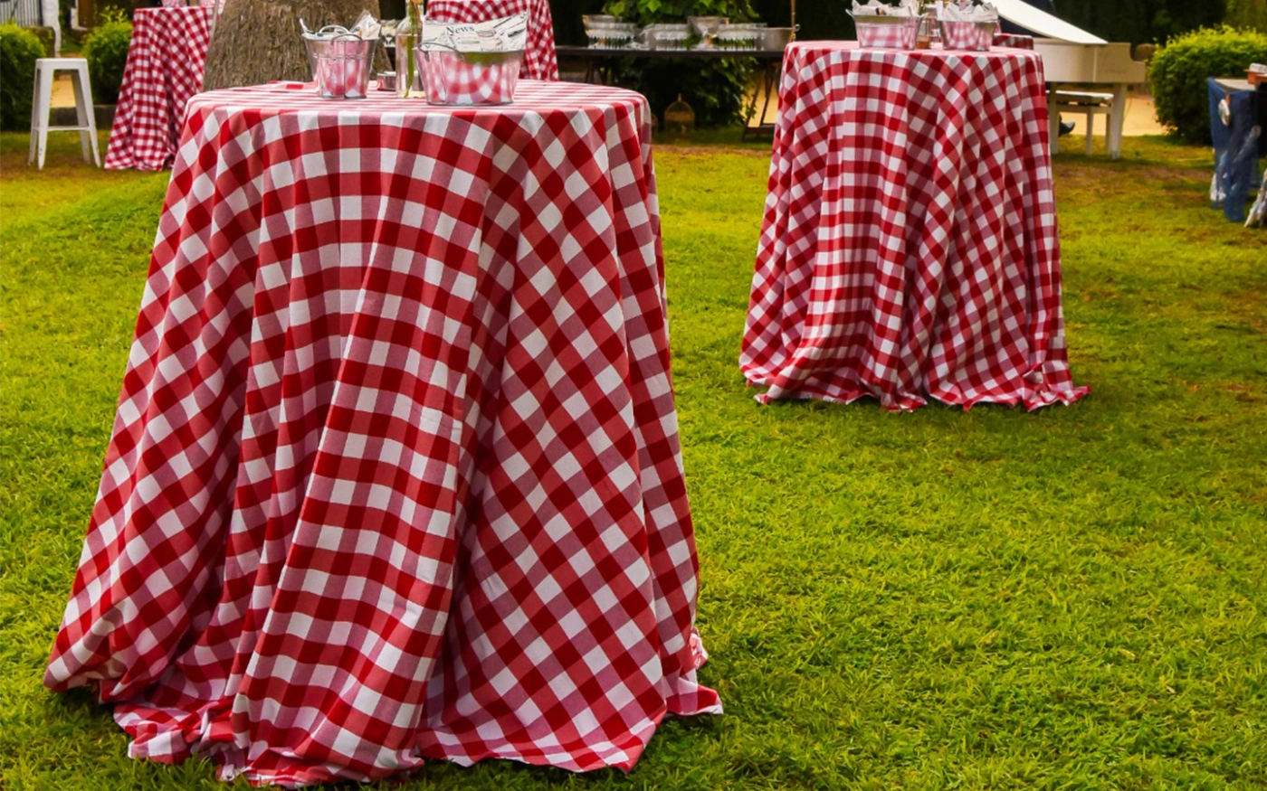 Vichy Rojo para eventos y bodas